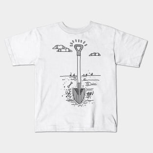 Frightened Rabbit Shovel Kids T-Shirt